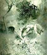 Carl Larsson tradgardsidyll Spain oil painting artist